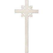 Gothic-style cross with ornate quatrefoil detailing and classical old world European design elements.