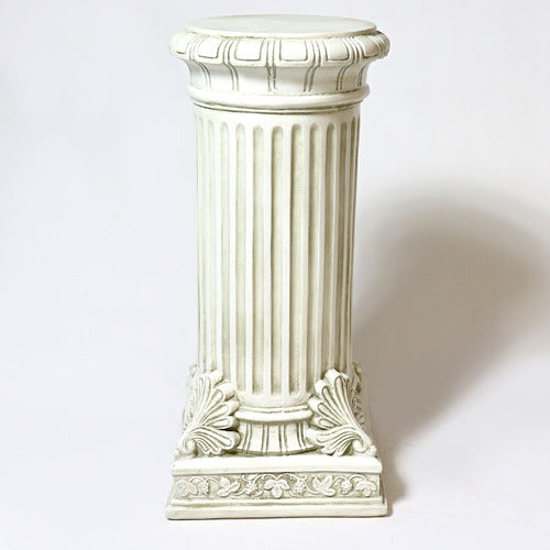Fancy Bottom Leaf Pedestal Statue (29-Inch)