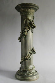 Lifesize Garland English Pedestal 40 Outdoor/Indoor Statue - Bella Statues
