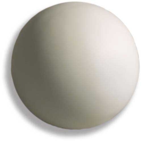 Round classical knob with smooth, unadorned surface, featuring subtle old world European and Renaissance-inspired simplicity.