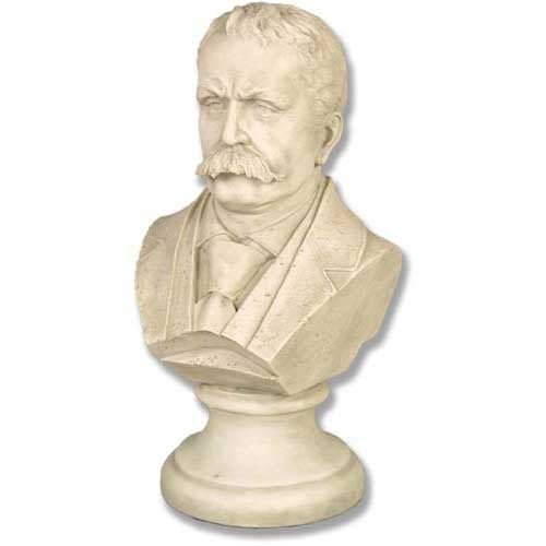 Daniel Burnham bust 12"h Outdoor/Indoor Statue - Bella Statues