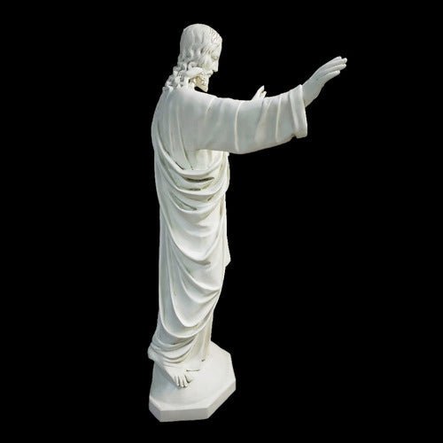 Lifesize Jesus Religious Sacred Heart (HANDS UP) 60" Outdoor/Indoor Statue - Bella Statues
