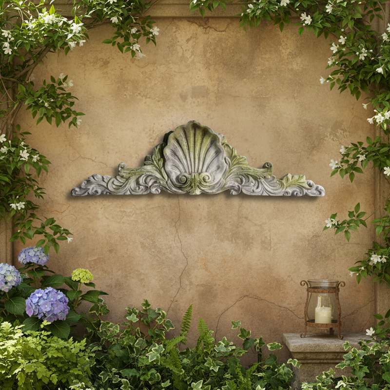 Scallop Over Door Outdoor Plaque (40.0-Inch)
