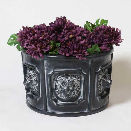 Six Lion Head Urn