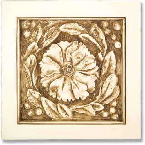 Rosette Remnant with Frame Outdoor/Indoor Statue - Bella Statues
