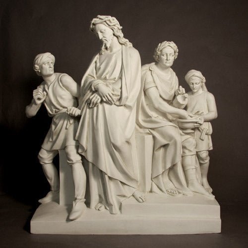 Lifesize Jesus Is Condemned Station 1 Outdoor/Indoor Statue - Bella Statues