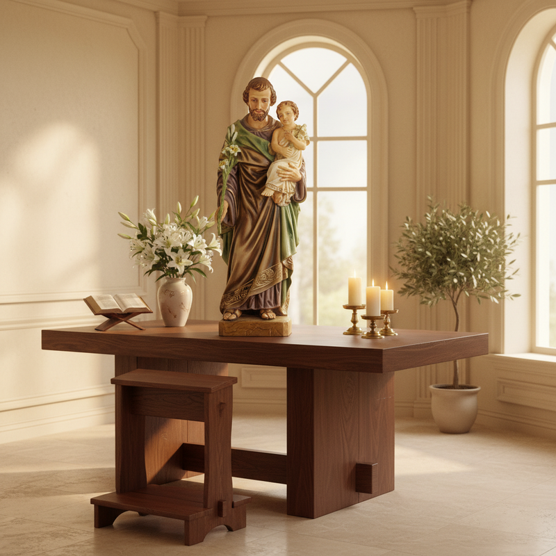Saint Joseph with Child Statue (38-Inch)