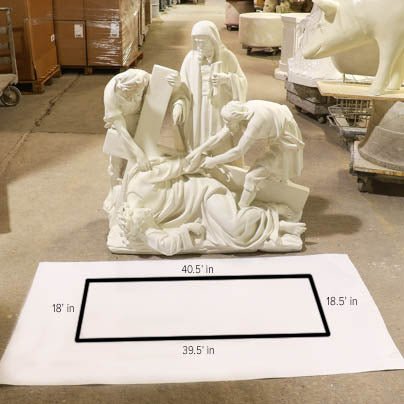 Lifesize Jesus Falls The Third Time Station 9 Outdoor/Indoor Statue - Bella Statues
