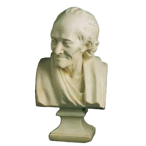 Classical old world European bust sculpture with ornate detailing, depicting a distinguished elderly man in Renaissance style attire.