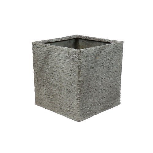 COARSE POT SQUARE MED. 14.5" Outdoor/Indoor Statue - Bella Statues
