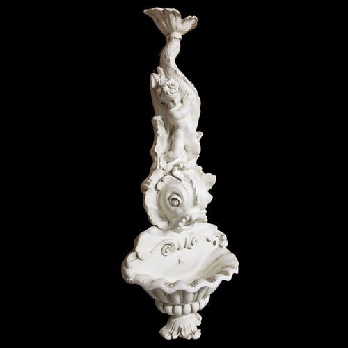 Lifesize Young Poseidon,Bowl & Pump 64 Outdoor/Indoor Statue - Bella Statues