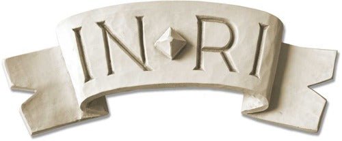 Inri - From Wood 14 W 5 H Outdoor/Indoor Statue - Bella Statues