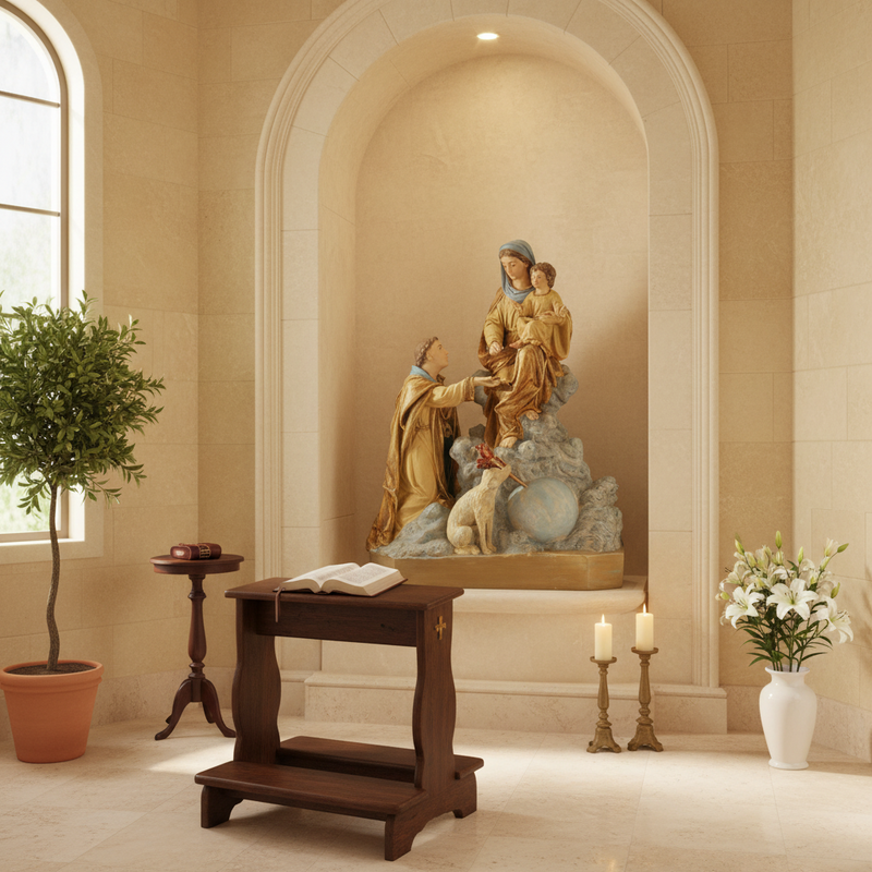 Saint Dominic with Child Statue (36-Inch)