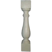 Classical baluster with ornate, old world European design featuring a rounded central column and decorative detailing.