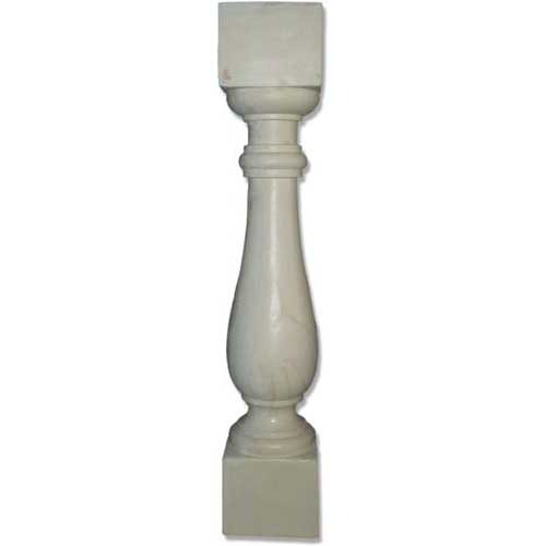 Classical baluster with ornate, old world European design featuring a rounded central column and decorative detailing.