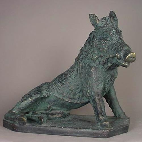 Wild Boar Garden Statue (21-Inch)