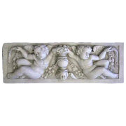 Baroque-style wall decor featuring cherubs and classical motifs, ideal for old world European or Renaissance-inspired interiors.