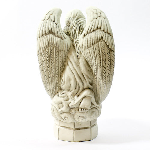 Innocent Kneeling Angel With Bowl Outdoor Statue (18-Inch)