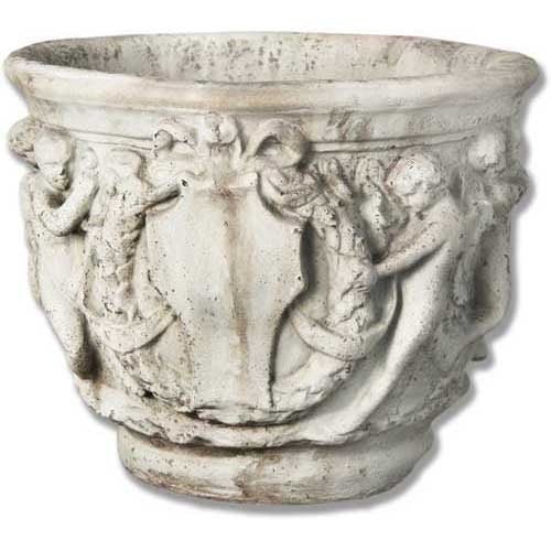 Cherub Bell Pot 14 H Outdoor/Indoor Statue - Bella Statues