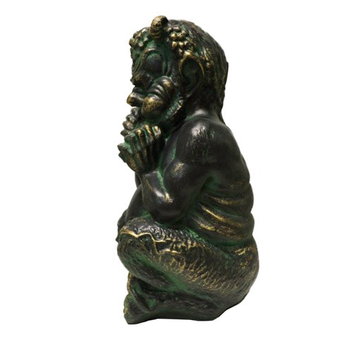 Chubby Greek Pan Statue (14-Inch)