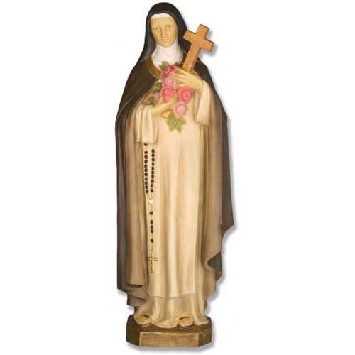 Custom Painted Lifesize Saint Therese 36 Outdoor/Indoor Statue - Bella Statues