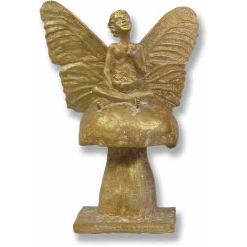 Fairy With Wings Outdoor Statue (10-Inch)