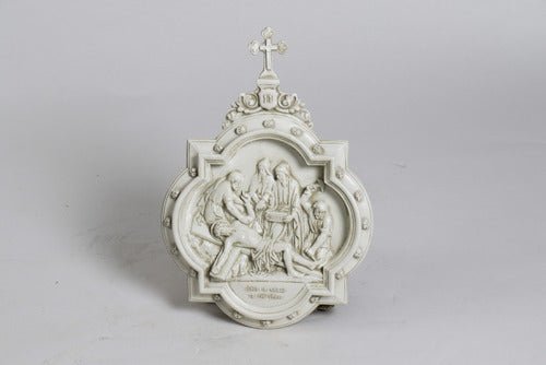 Custom Painted Wall Plaque of Stations of the Cross Station 11 Outdoor/Indoor Statue - Bella Statues