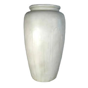 Tall classical urn with smooth, rounded silhouette and subtle old world European detailing in a minimalist, timeless style. Side View