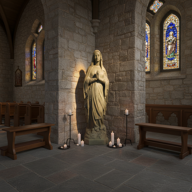 Our Lady of Lourdes Statue (36-Inch)