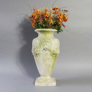 Lion and Garland Vase Outdoor/Indoor Statue - Bella Statues