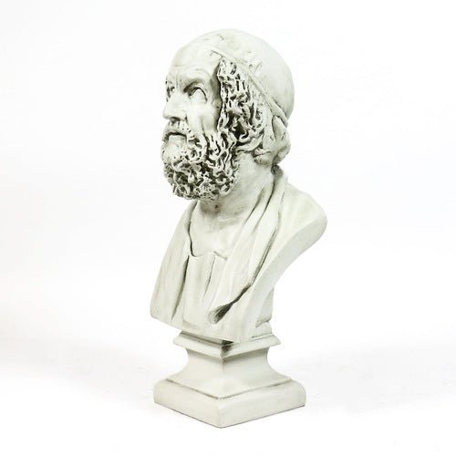 Homer Bust 29 On Sq Base Outdoor/Indoor Statue - Bella Statues