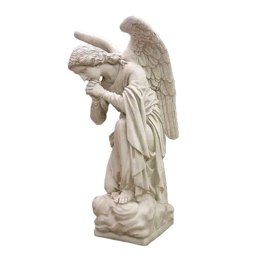 Kneeling Prayer Angel Catholic Statue (56 - Inch) - Bella Statues