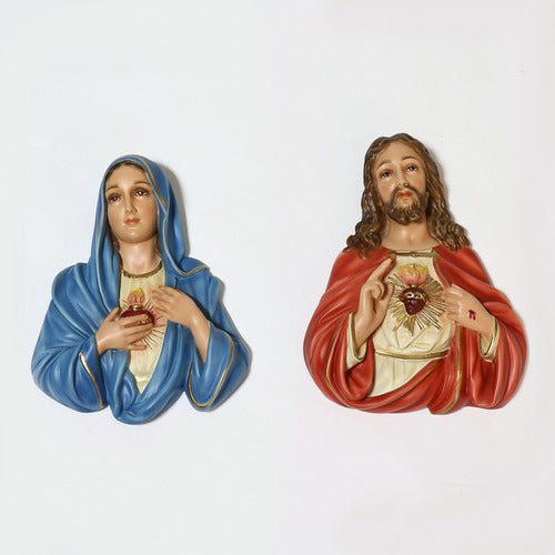 Custom Painted Mary Plaque Outdoor/Indoor Statue - Bella Statues