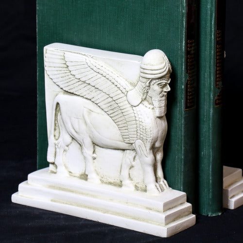 Assyrian Bookends Statue (8-Inch)