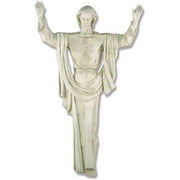 Lifesize Rising Christ Wall Hanging 67" Outdoor/Indoor Statue - Bella Statues