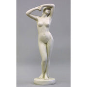 Classical female torso sculpture with raised arms, inspired by Renaissance and Greek art, featuring smooth, elegant contours. Different Angle