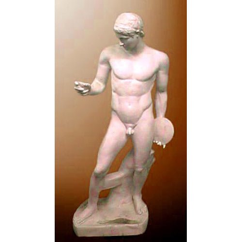 Lifesize Discobolus Without/Fig (discus Outdoor/Indoor Statue - Bella Statues