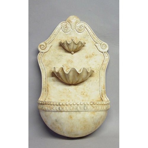 Double Shell Wall Fountain 24 Outdoor/Indoor Statue - Bella Statues
