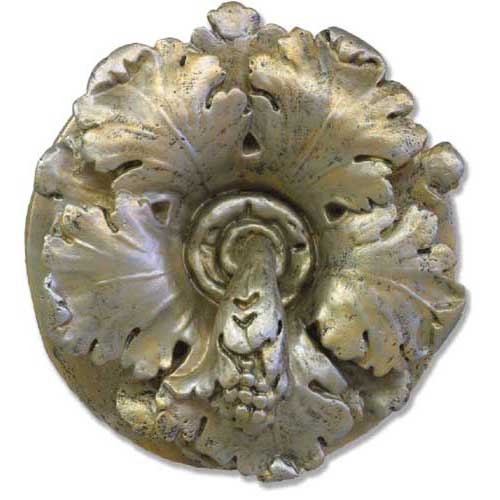 Ornate Baroque-style door knocker with intricate acanthus leaf design and classical European detailing.