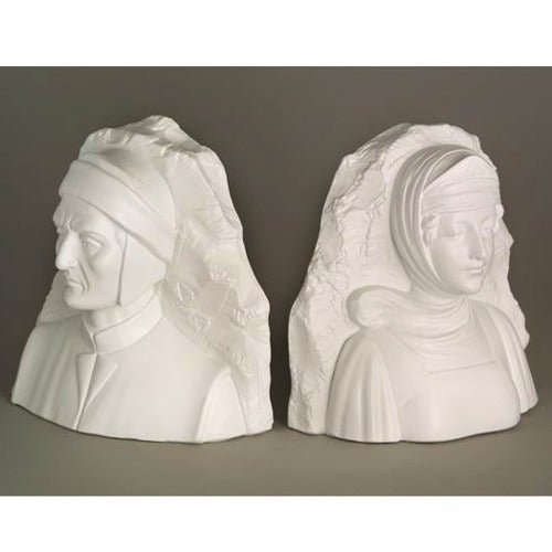 Dante & Beatrice Bookends Outdoor/Indoor Statue - Bella Statues