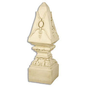 Ornate old world European finial with classical detailing, Baroque scrollwork, and Renaissance-inspired geometric accents.