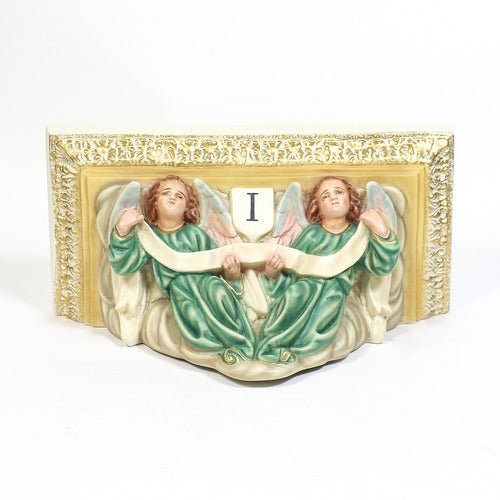 Custom Painted Angel Shelf 10 Sm Crucifxion Outdoor/Indoor Statue - Bella Statues