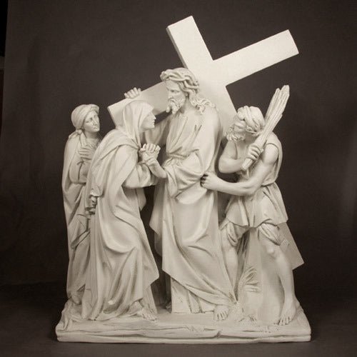 Lifesize Jesus Meets His Mother Station 4 Outdoor/Indoor Statue - Bella Statues