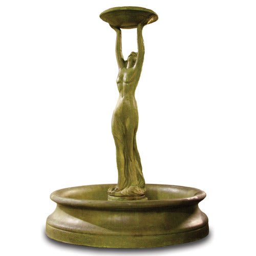 Lifesize Cecilia Fountain 72 H Outdoor/Indoor Statue - Bella Statues