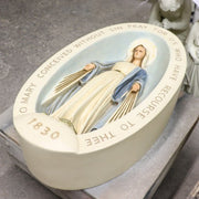Custom Painted Miraculous Medal Plaque Outdoor/Indoor Statue - Bella Statues