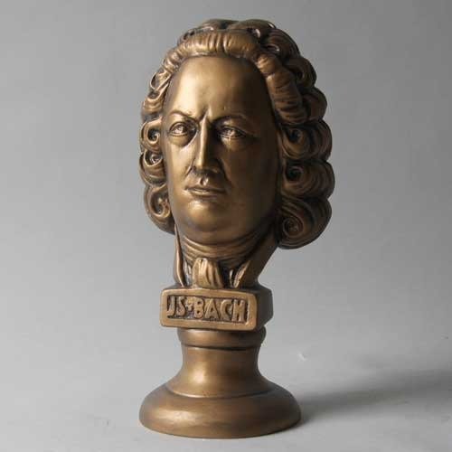 Bach Bust Small Outdoor/Indoor Statue - Bella Statues