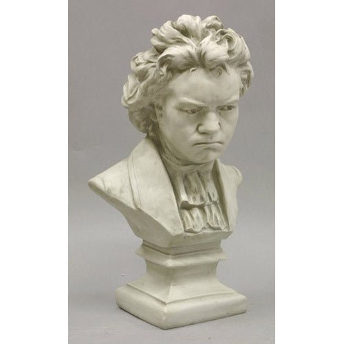 Beethoven Bust with Shirt 26 Outdoor/Indoor Statue - Bella Statues