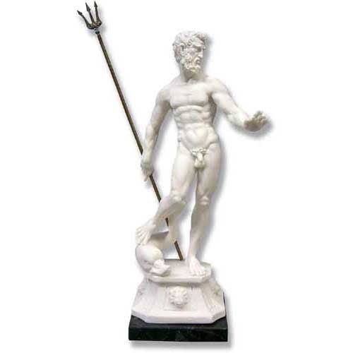 Neptune 12.5 H Outdoor/Indoor Statue - Bella Statues