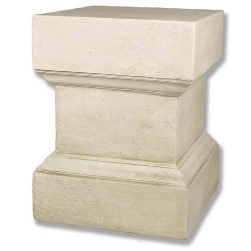Classical pedestal base with clean lines and subtle molding, featuring an old world European architectural style.