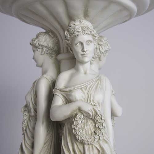 Lifesize Tario Graces Pedestal Outdoor/Indoor Statue - Bella Statues